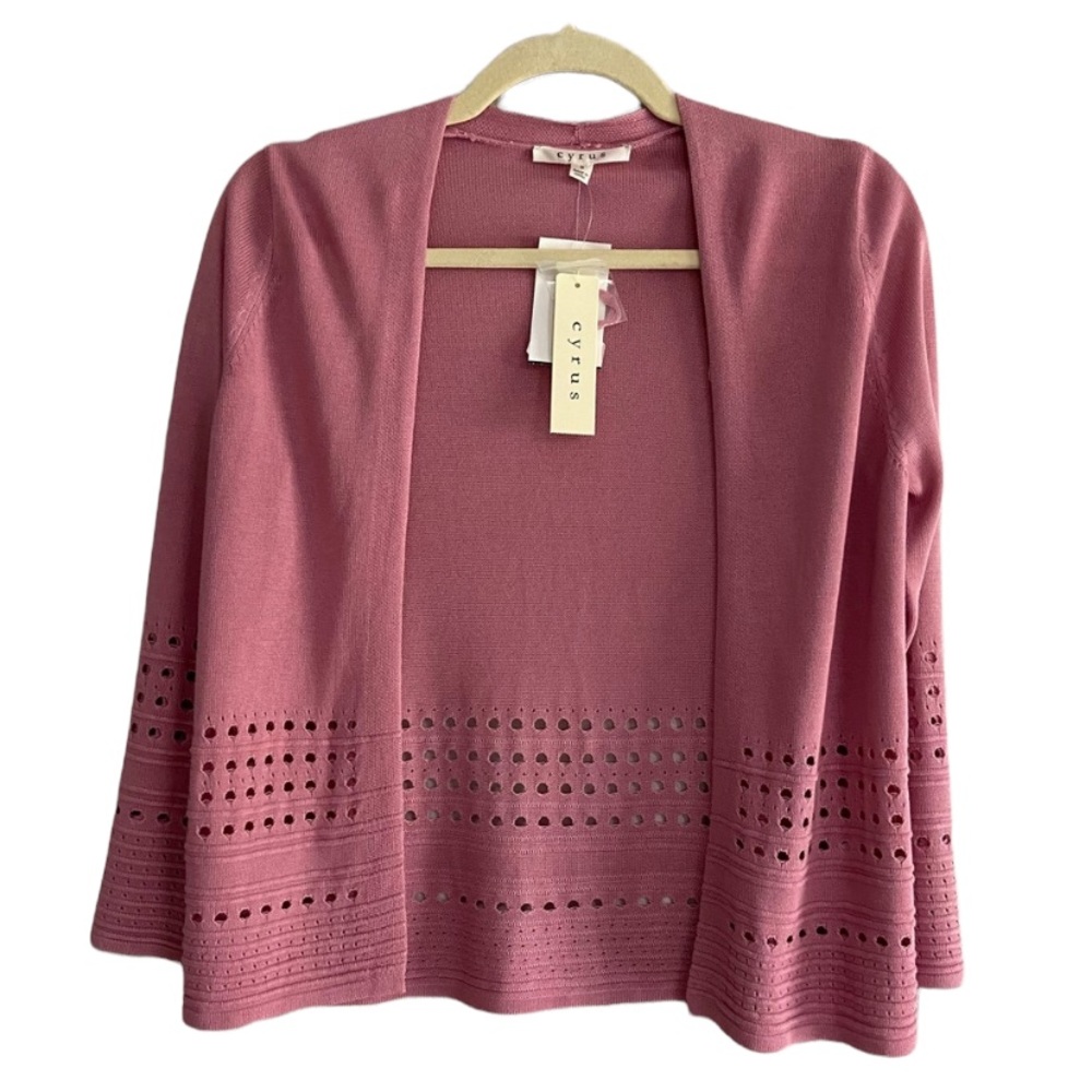 Cyrus Open Cardigan Dusty Pink Size Small